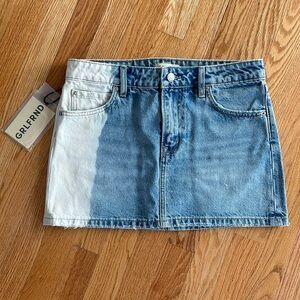 Revolve Mini Jean Skirt